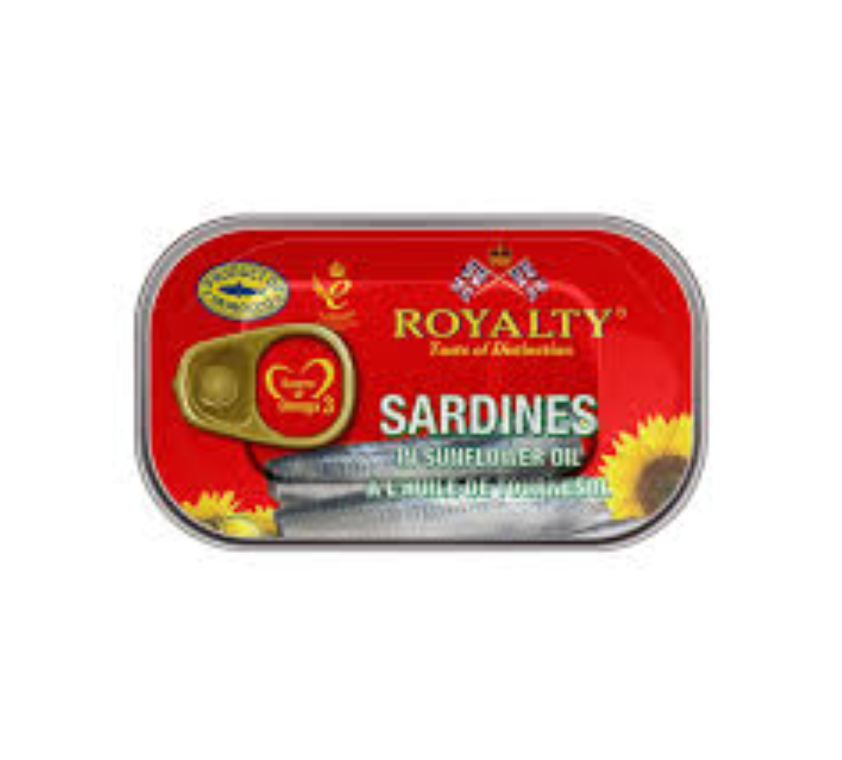 ROYALTY SARDINES IN SUNFLOWER OIL 125G